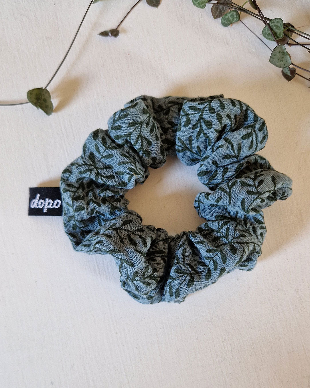 Chouchou bleu feuillages / Dopo