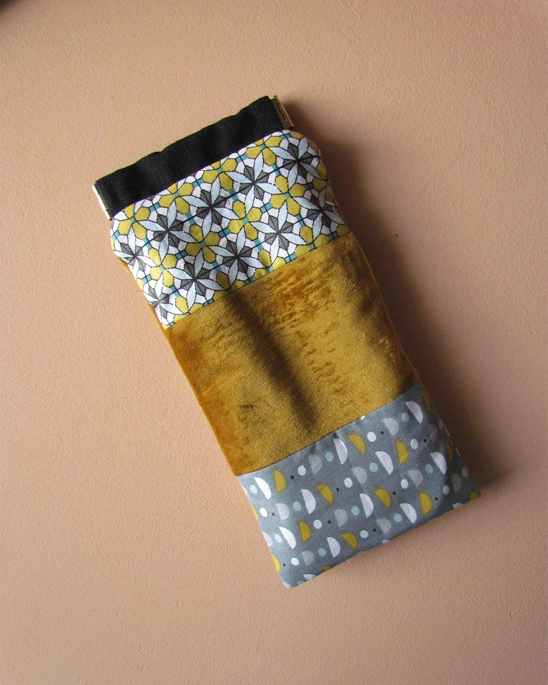 Étui à lunettes jaune écoresponsable fabriqué en france