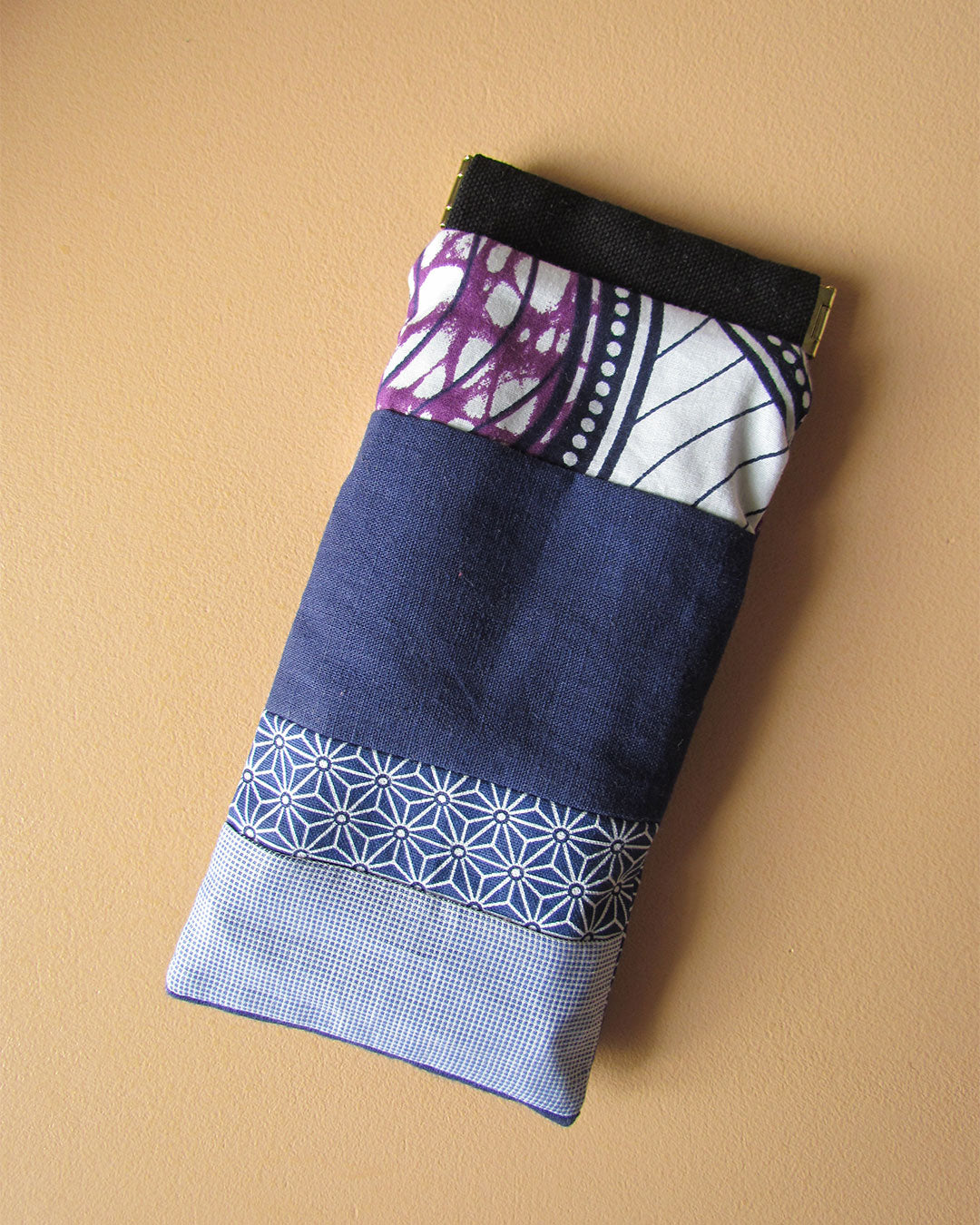 Étui à lunettes bleu ecoresponsable