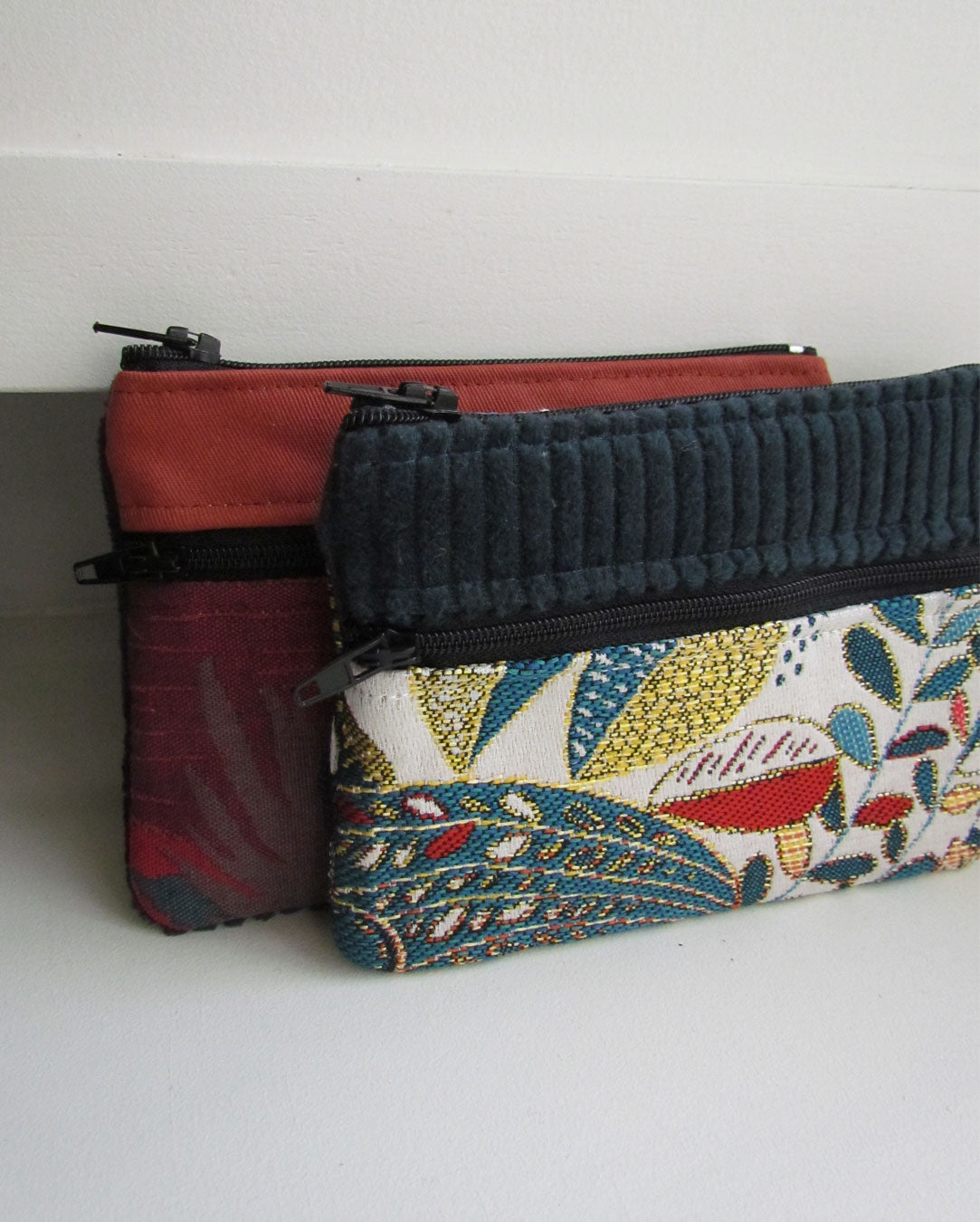 Pochette multi poches écoresponsable rouille /le multi