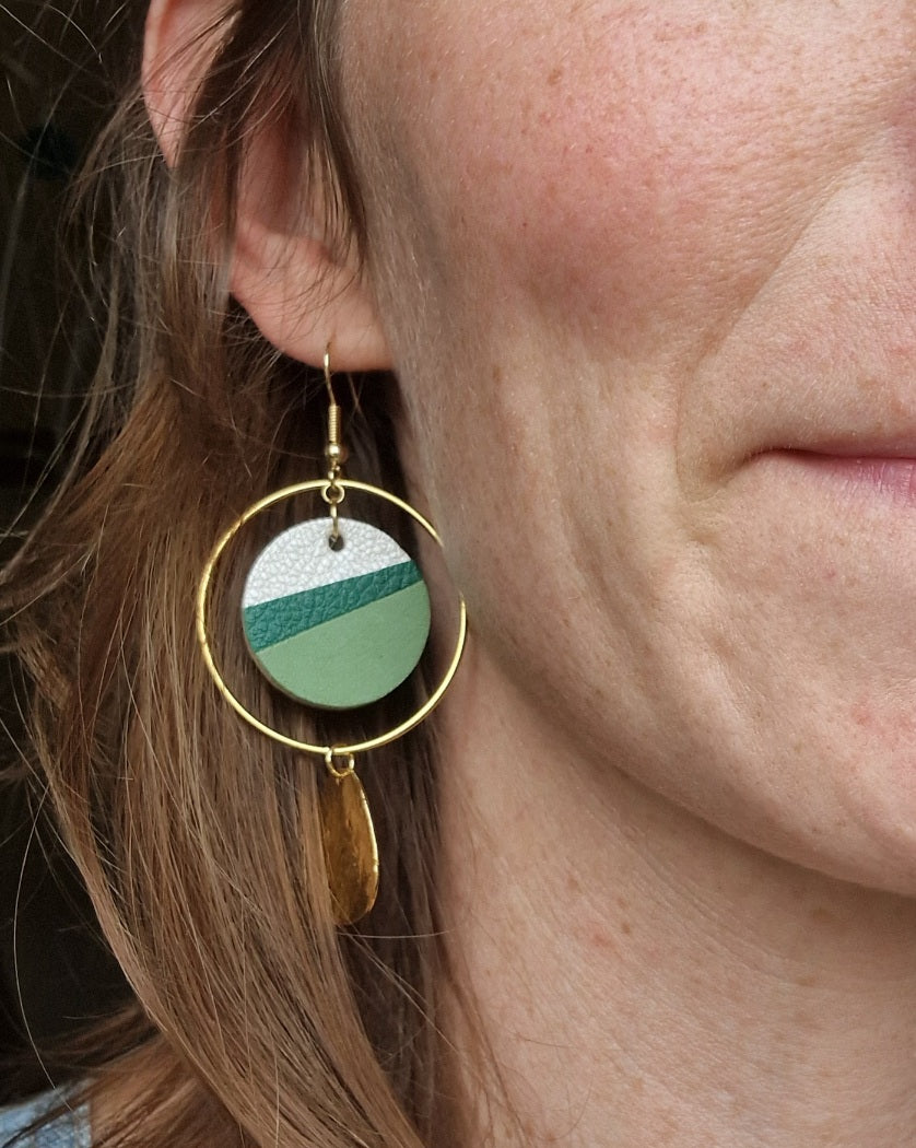 Grandes boucles d’oreille paysage