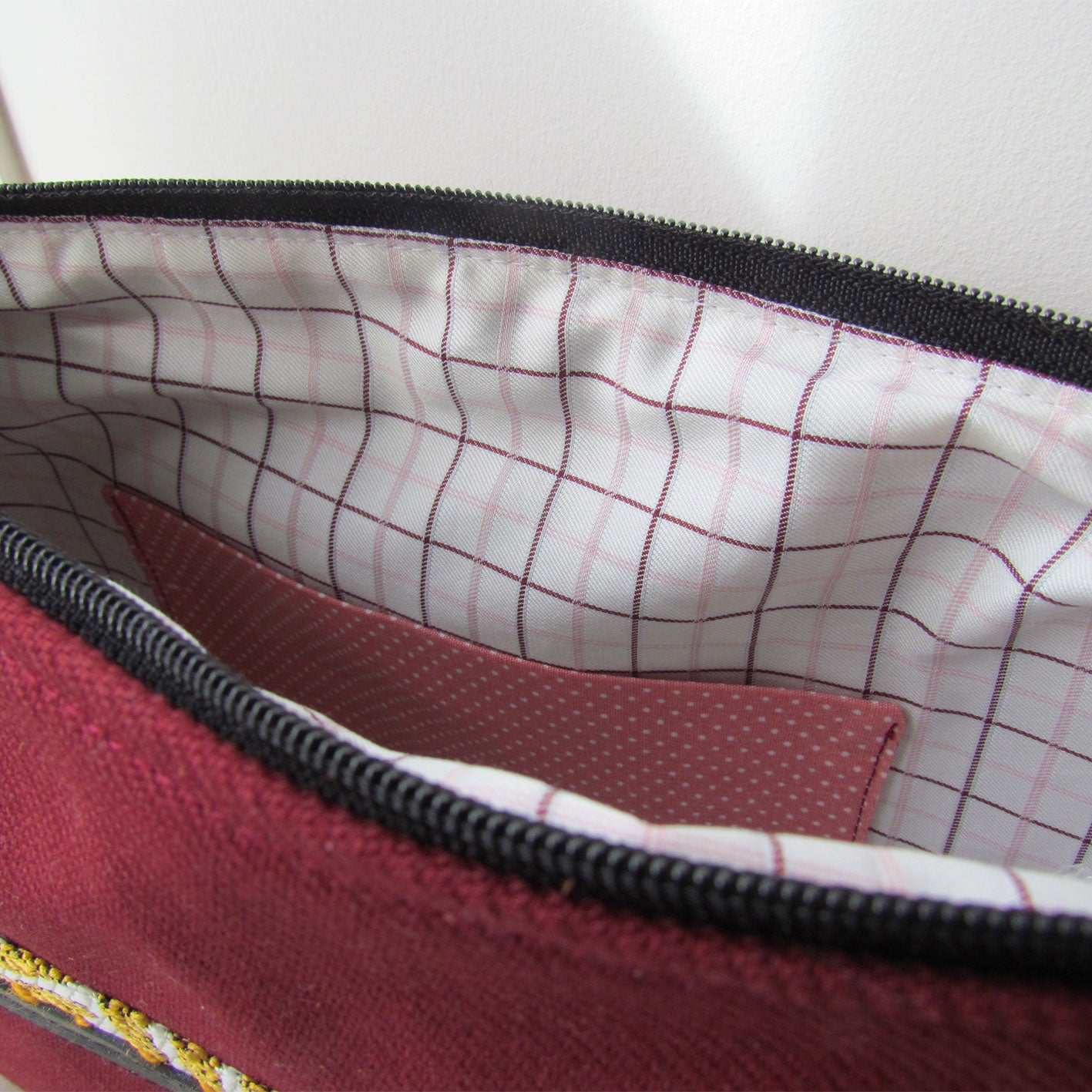 Sac à bandoulière bordeaux / modèle dunes bordeaux