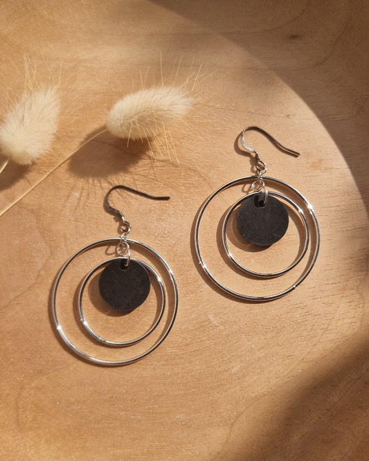 Boucles d’oreille mobile upcyclées
