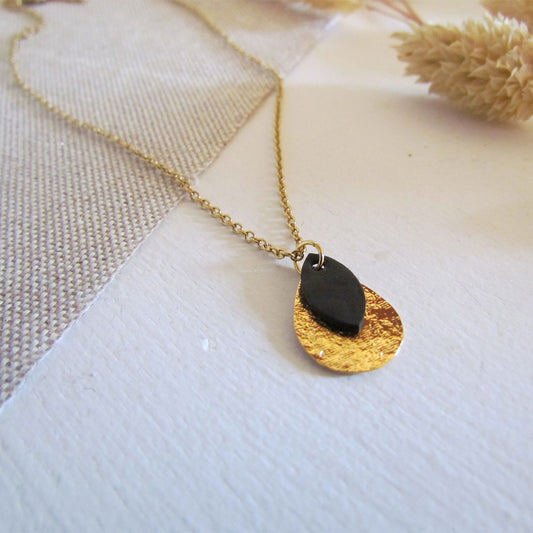 Collier goutte d'or