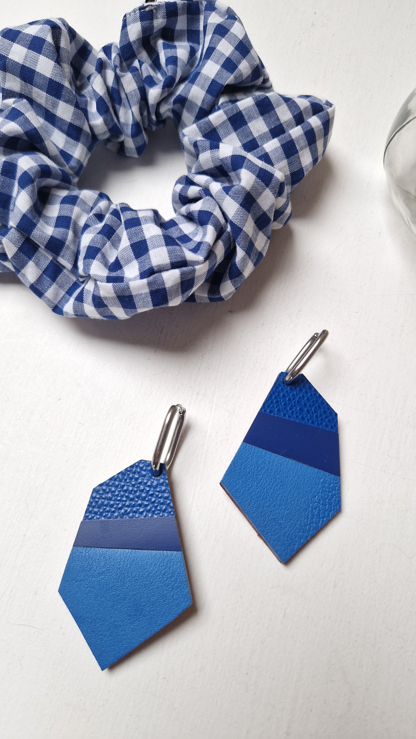 Grandes boucles d’oreille bleu Polina