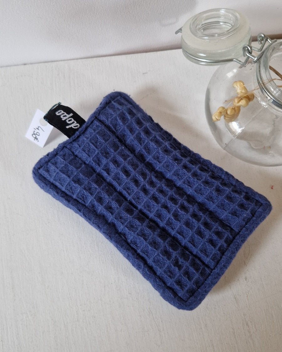 Eponge lavable bleu en nid d’abeille