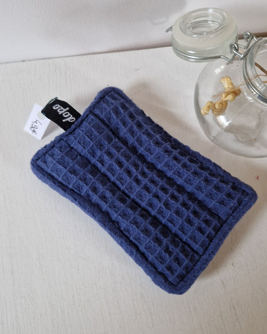 Eponge lavable bleu en nid d’abeille