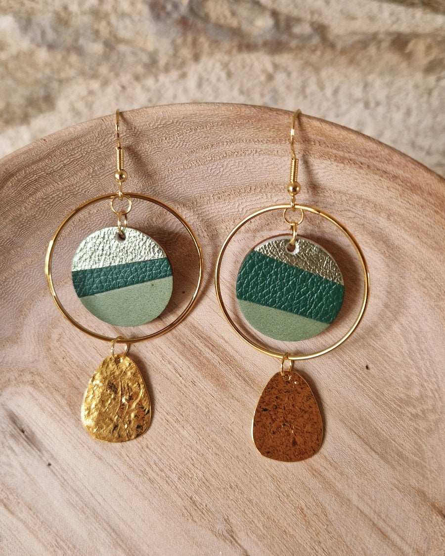 Grandes boucles d’oreille paysage