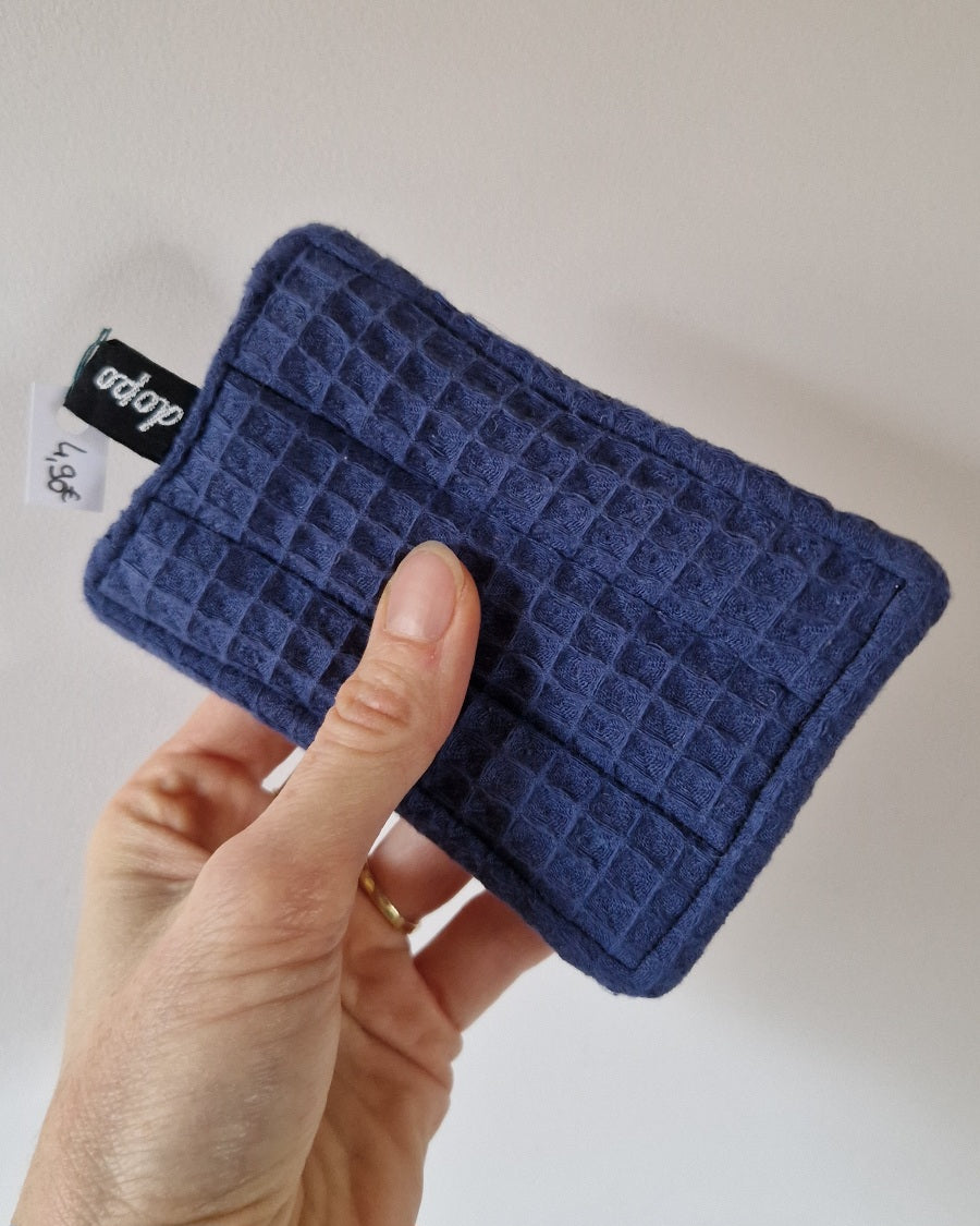 Eponge lavable bleu en nid d’abeille