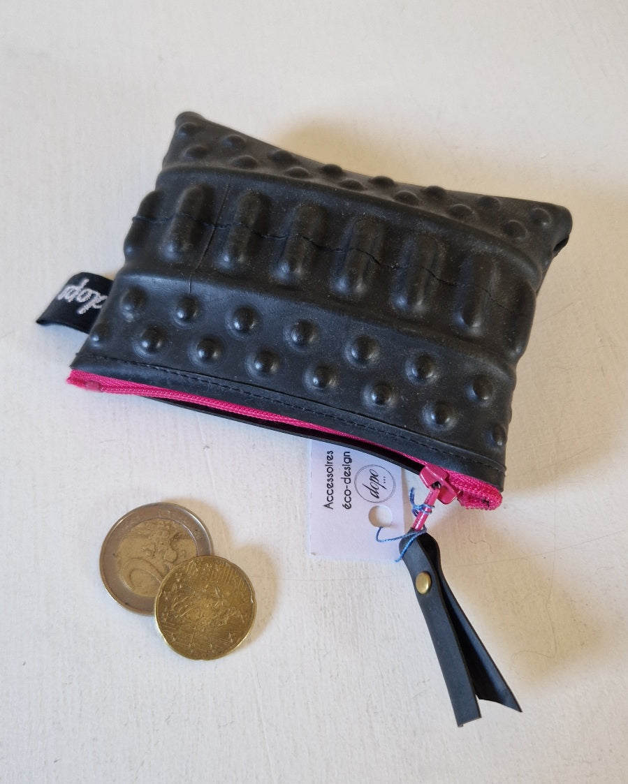 Porte monnaie en chambre à air avec des volumes / Dopo