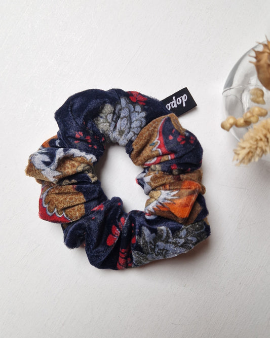 Chouchou velours bleu sombre / Dopo