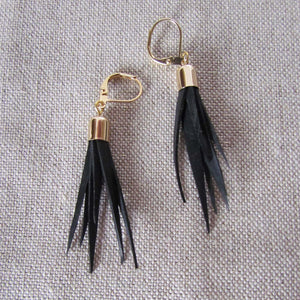 Boucles d'oreilles pompon de chambre à air